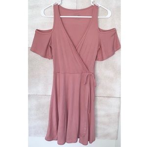 Francesca's Collection Open Shoulder Dress
